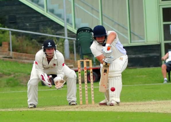 Freddie Hulbert batting for Hastings Priory against Horsham last weekend. Picture by Steve Hunnisett (SUS-140719-175302002)