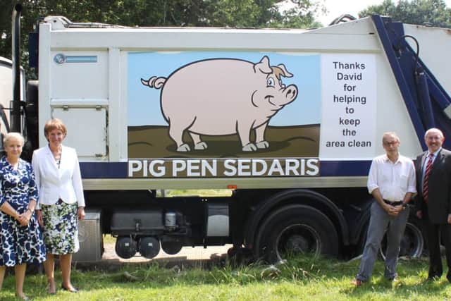 Diana Van Der Klugt (Con, Chantry), Lord Lieutenant of Sussex Susan Pyper, David 'Pig Pen' Sedaris, Horsham District Council cabinet member for the Environment Andrew Baldwin - picture submitted