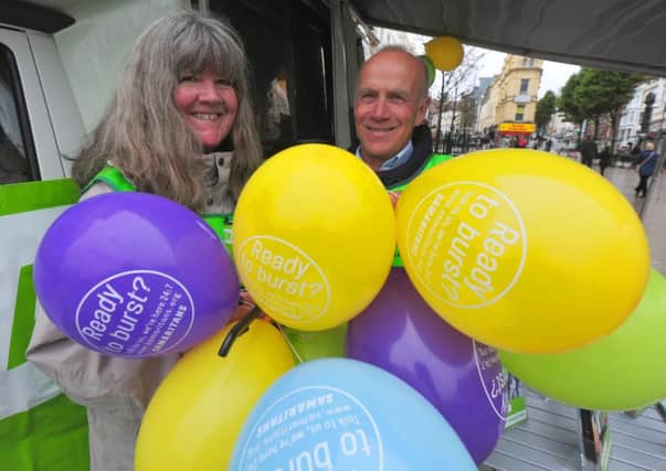 11/7/14- The Samaritans in Hastings celebrating 50 years.  Maggie and Charlie SUS-140729-112518001