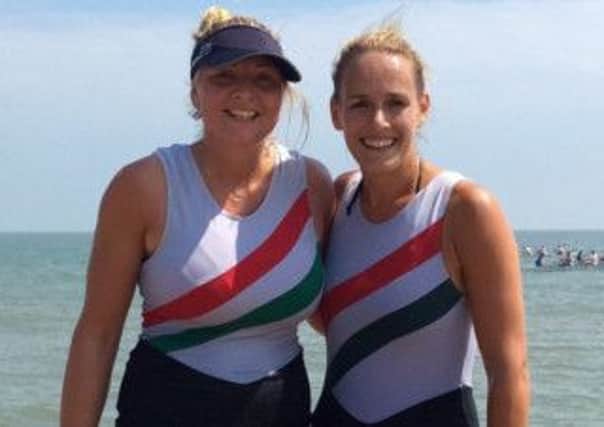 Claire Hosie and Anabelle Laity, ladies' pairs winners at the Deal Regatta