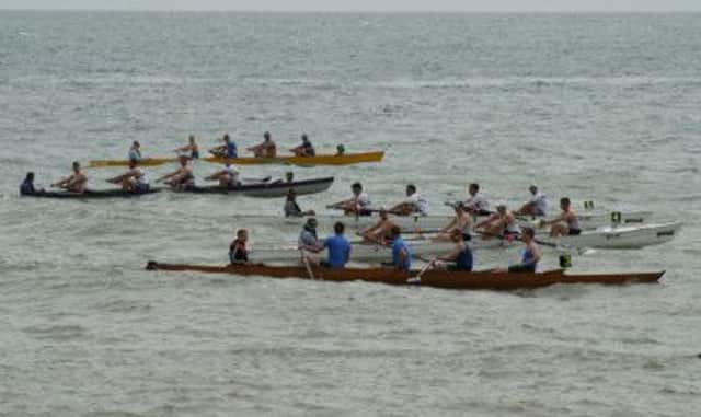 Boats line up at the start of a previous regatta hosted by Bexhill Rowing Club