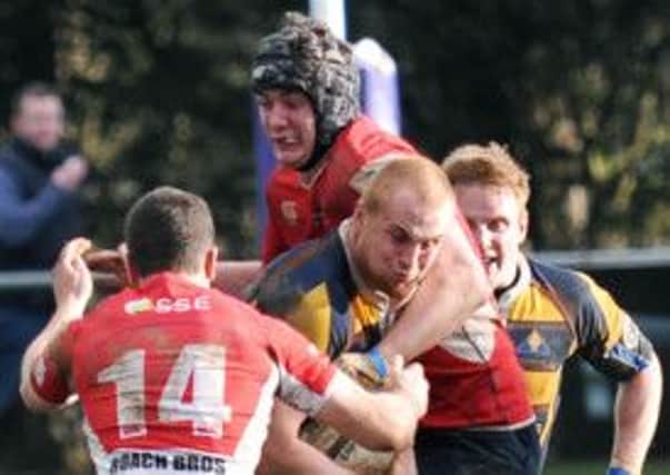 Action from Raiders' v Canterbury