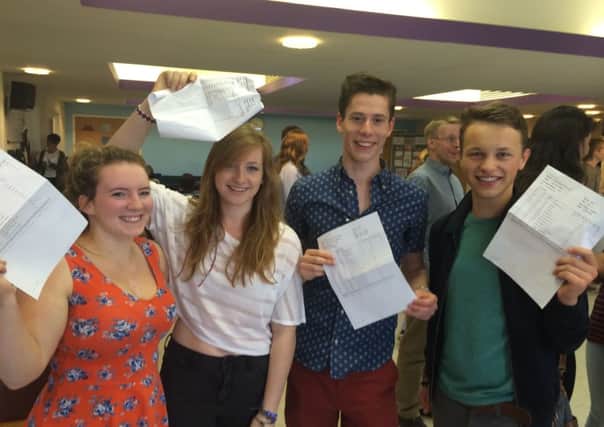Weald students A Level results SUS-140814-110132001