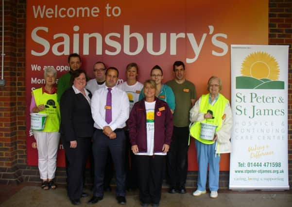 Staff of Sansbury's and St Peter & St James Hospice