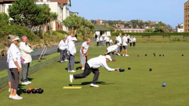 The greens at White Rock Bowls Club were a hive of activity during the 2014 Hastings Open Bowls Tournament. Picture courtesy Bob Bogie