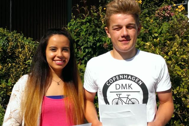 Tanbridge House School GCSE students Ninea Gemmell and Euan Thomas