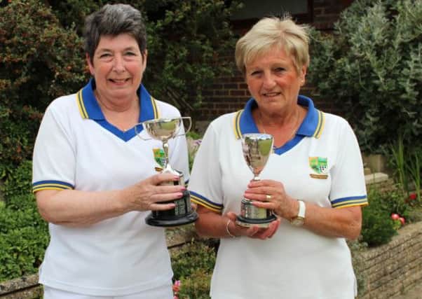 Ladies Jenny Goodman (champion)on right, Brenda Davies on Left