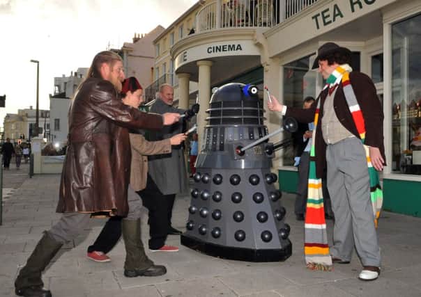 The Doctor saves the day as a Dalek is spotted outside the Dome W34712H14