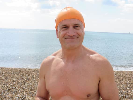 Phil Bristow, who will attempt to swim the channel SUS-140827-094028001