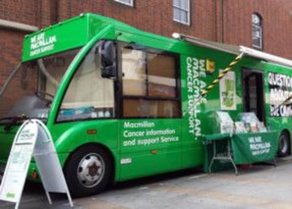 The Macmillan Cancer Support vehicle will be visiting Littlehampton