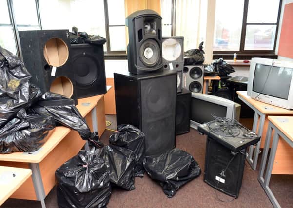 WH 010914 Council officers confiscated 36 items from a Worthing flat after the tenant breached a noise abatement notice