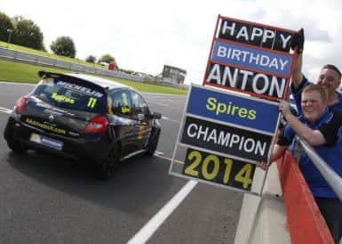 Anton Spires winning at Snetterton