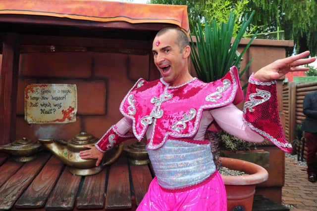 3/9/14- Launch of the White Rock Theatre's 2014 pantomime 'Aladdin' with Louie Spence and Daryl Black SUS-140309-173123001