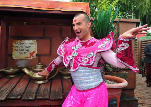 3/9/14- Launch of the White Rock Theatre's 2014 pantomime 'Aladdin' with Louie Spence and Daryl Black SUS-140309-173123001