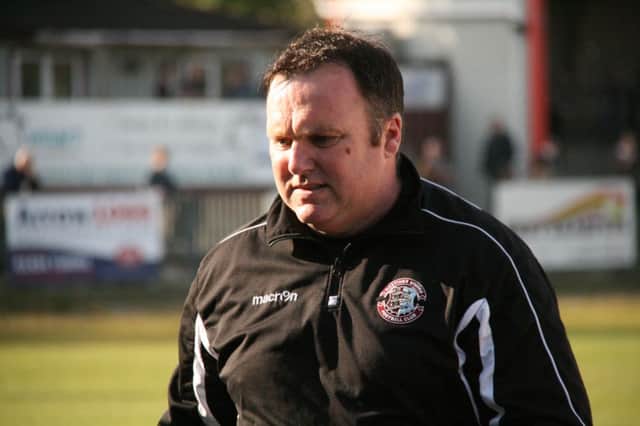 Hastings United manager Terry White. Picture courtesy Terry S. Blackman