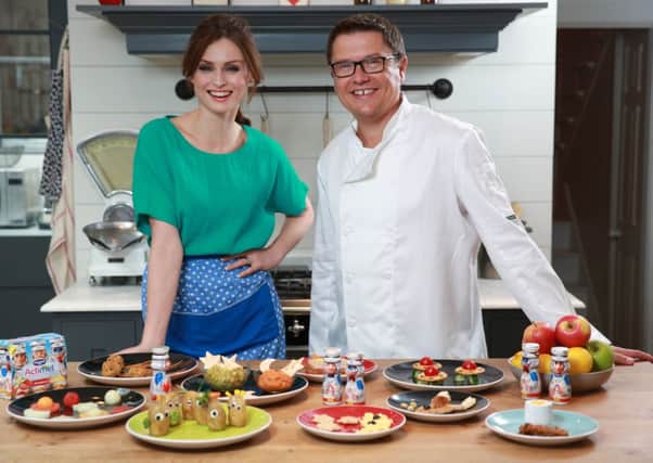 Mark Northeast, founder of Funky Lunch, pictured with pop star Sophie Ellis-Bextor PHOTO: Matt Alexander