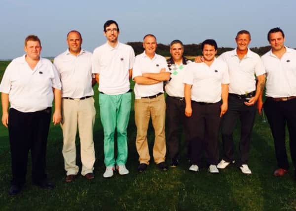 Sedlescombe Golf Club's men's team which reached the final of the Sussex Inter Club Scracth Matchplay Championship for the Optimus Plate