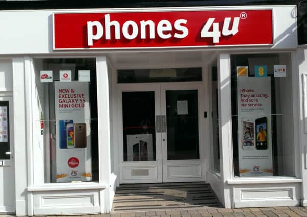The Horsham Phones 4u store in West Street is closed after the company went into administration