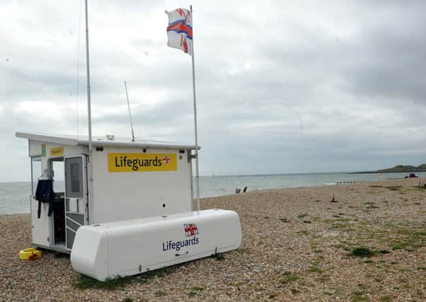 There was not much to for Littlehampton's lifeguards to do when the beach was closed after Souther Water was forced to pump sewage into it