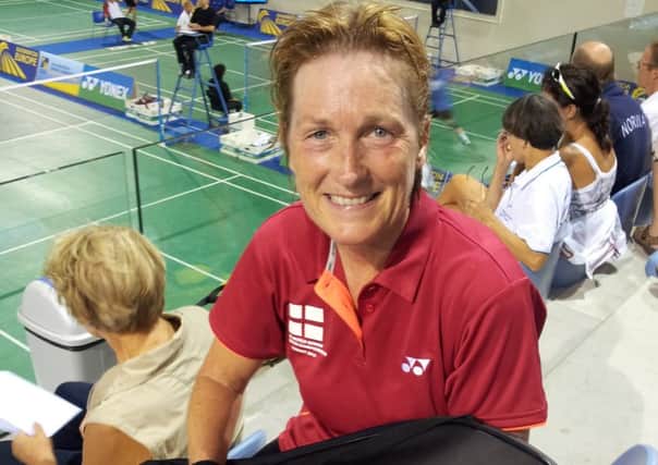 Cathy Bargh won two silver medals at the 2014 European Senior Badminton Championships