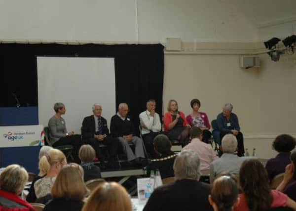Question and answer session at the Age UK Horsham District meeting SUS-140710-152511001