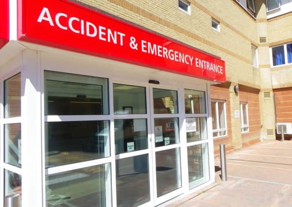 Worthing Hospital's A&E department