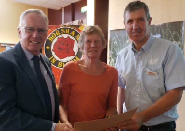 Lorna and Michael Manwaring Special WW1 Prize presented by Terry Clarke of Hillier Garden Centre SUS-140930-094111001