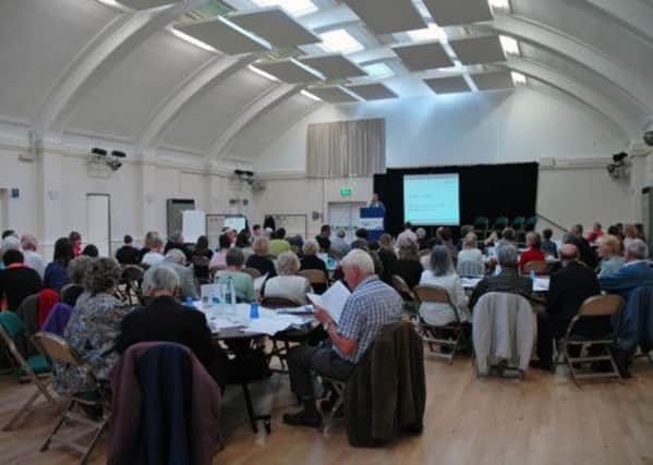 Age Uk meeting at the Drill Hall SUS-140310-165854001