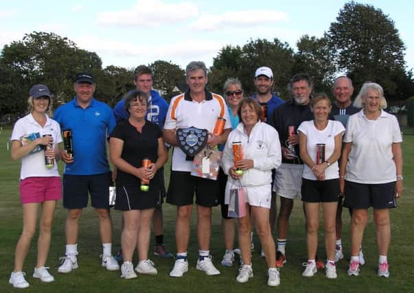The mixed doubles line-up at Bognor LTC