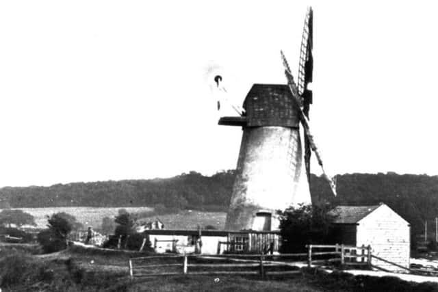 The old windmill along the River Arun behind the Causeway near an area known as Portreeves Acre