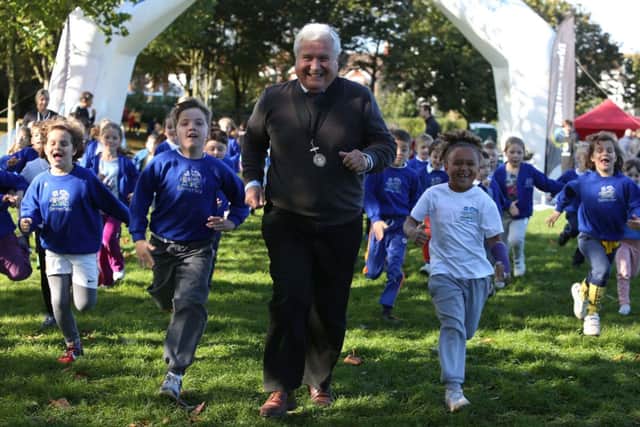 Worthing's deputy mayour Michael Donin leads the way Pictures: Nigel Bowles