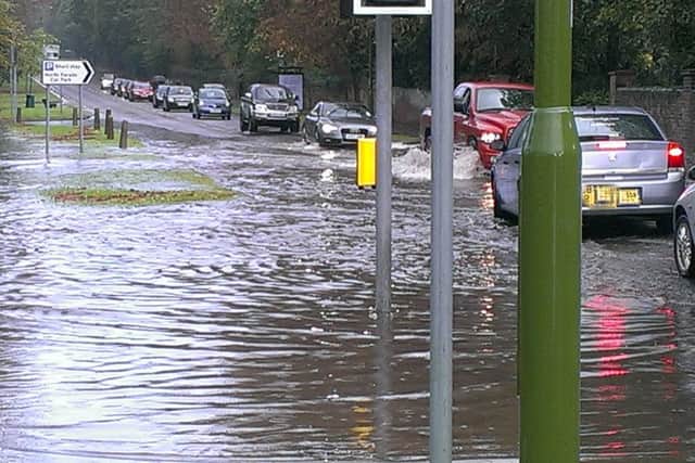 Flooding in North Parade, Horsham.