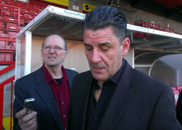 Crawley Town manager John Gregory speaks to the press after their 4-1 defeat at home to Peterborough Utd SUS-141110-211956002