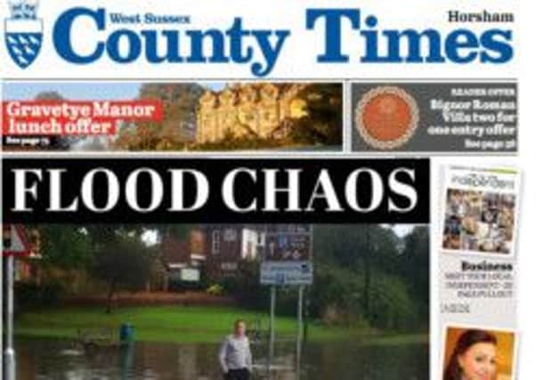 County Times front page 16.10.14