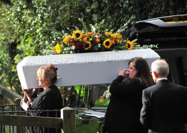 17/10/14- Northiam; Mary Shipstone's funeral. SUS-141017-133952001