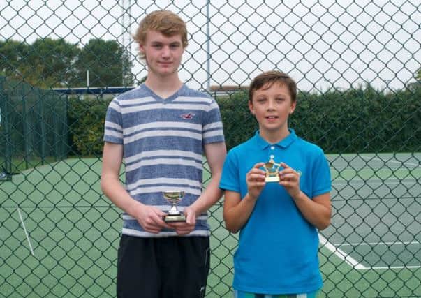 Two of the many juniors who played in the tournament at Bognor