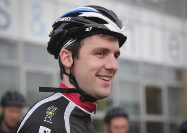 James Richardson completed a cycling challenge to raise awareness of modern day slavery