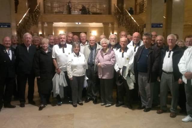 Members of West Tarring Bowls Club at Worthing Town Hall