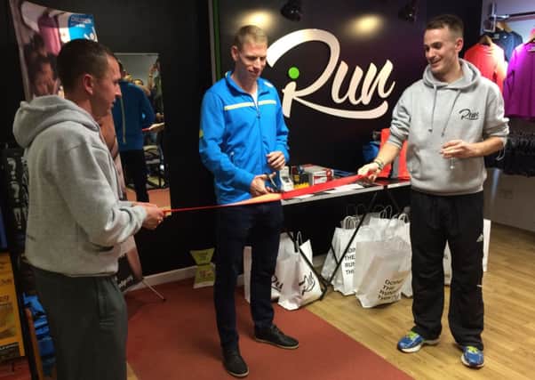 Andy Vernon does the honours as i-Run opens for business