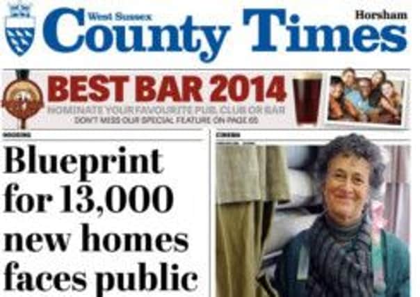 County Times front page October 30. SUS-141030-100924001
