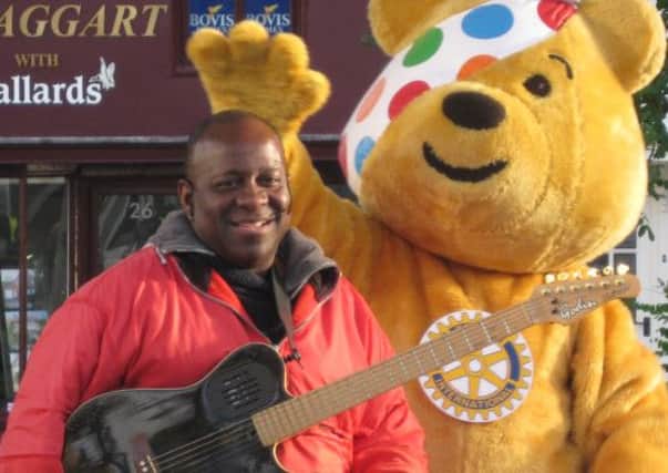 Dave Benson-Phillips and Pudsey Bear