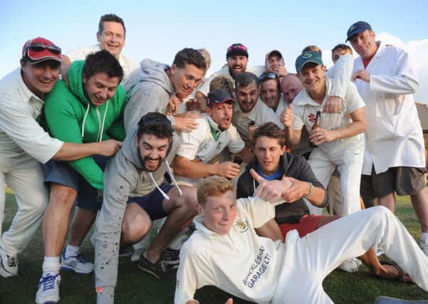 West Wittering's first and second teams celebrate this year's successes   Picture by Louise Adams