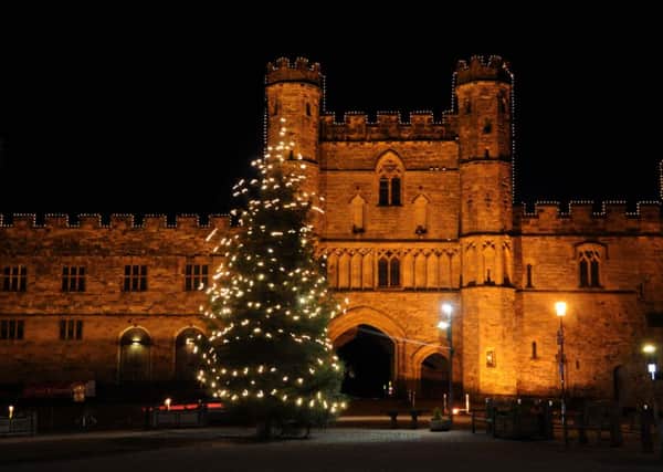 Switching on the Xmas Lights in Battle Town Centre
28.11.09.
Battle Abbey and Christmas tree AH49306h
Photo by: TONY COOMBES PHOTOGRAPHY