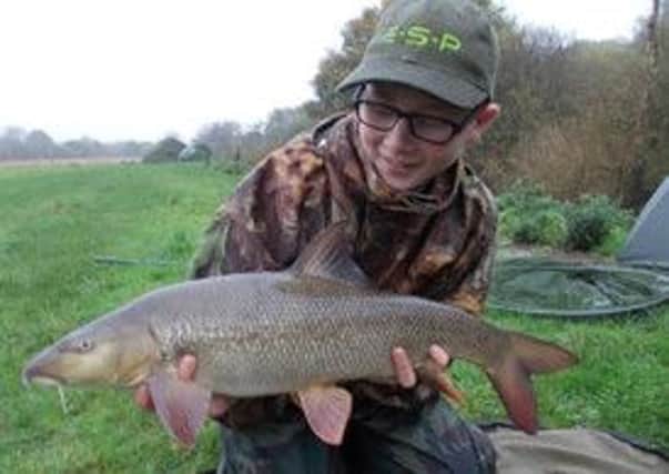 Jack Winslade with his prize catch