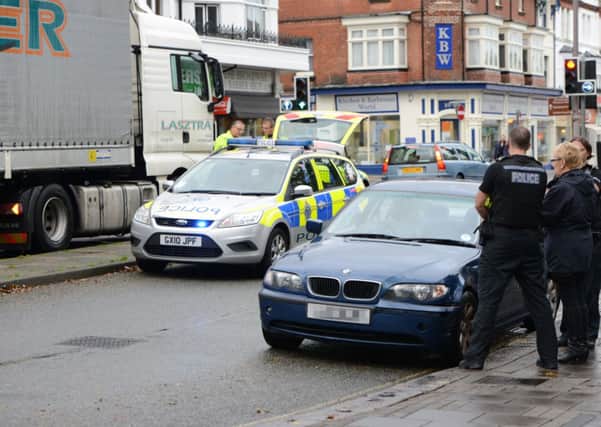 WH 031114 Police at the scene of the crash in Brighton Road