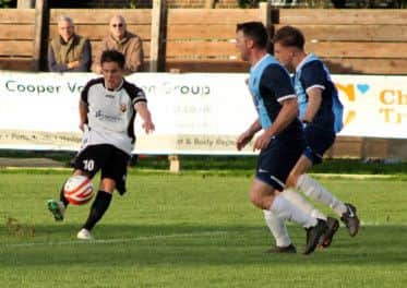 Scott Murfin fires Pagham's opener   Picture by Roger Smith