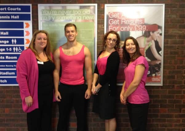Places for People Leisure Centres 'Wear It Pink' SUS-140411-170335001