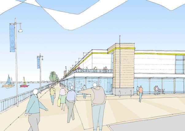 An artist's impression of what the waterside development of the Frosts-Minelco site would look like