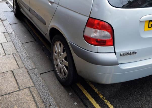 Illegal parking in Rye. 25/2/14
High Street. This car stopped the delivery lorry being able to swing around the corner into West Street, so the driver had to give up and go around the one way system again. SUS-140225-121203001