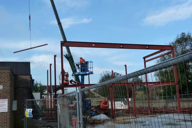 Work in progress on the new council offices PICTURE: DAVID TARR